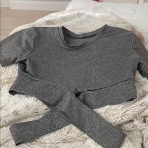 Grey crop top! Price negotiable